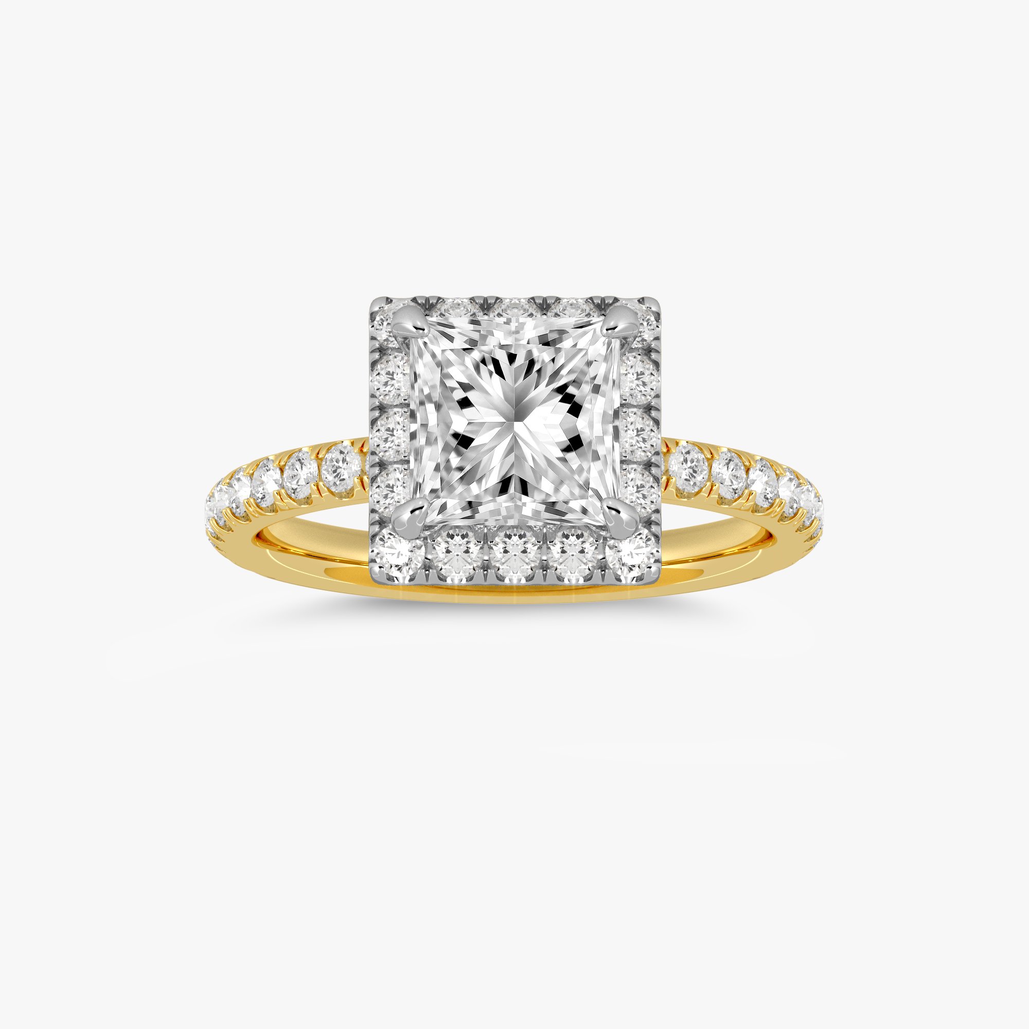 Classic Diamond Halo Ring